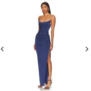 SOLD NWOT Lovers and Friends ODESSA GOWN in Navy Blue